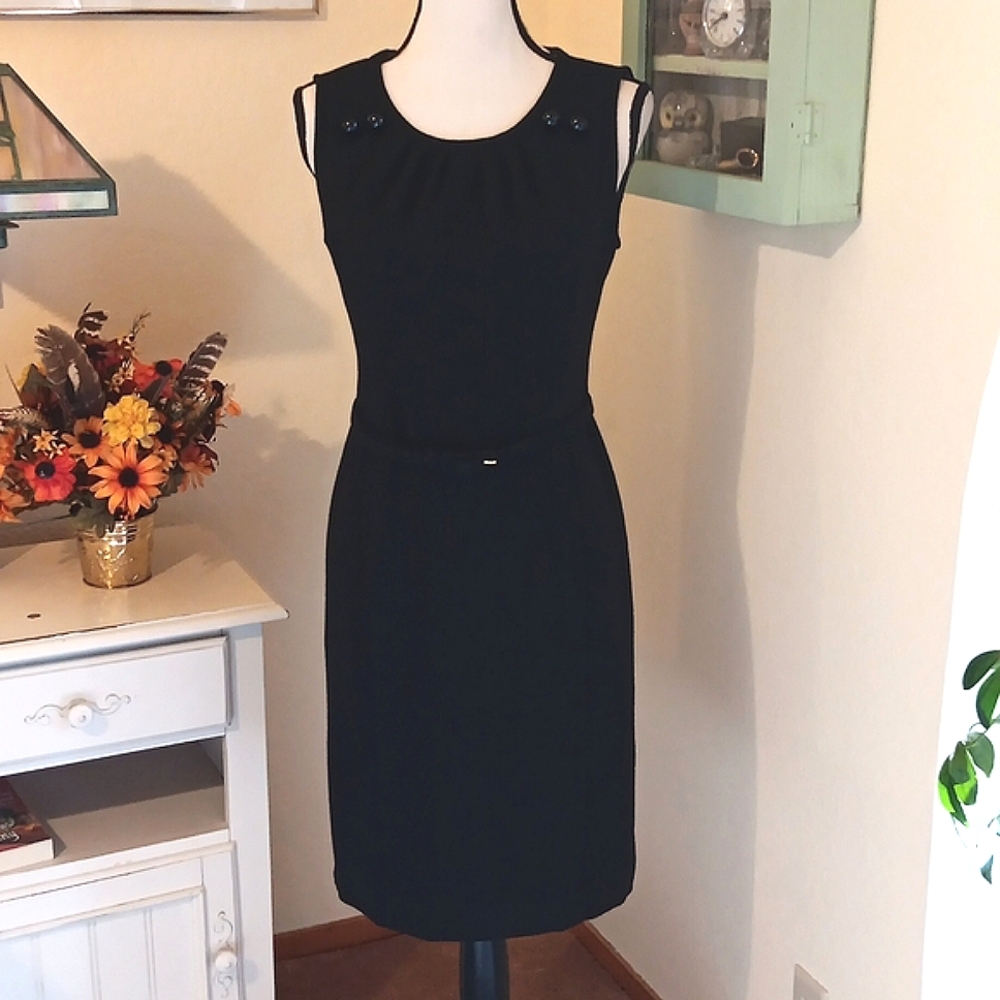 Talbots Black Sleeveless Dress